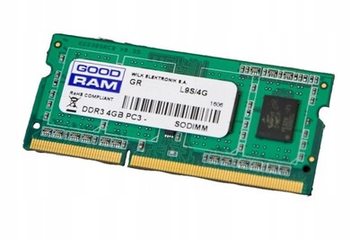 GOODRAM 4 GB SODIMM DDR3 PC3-10600 1333 MHz 512x8