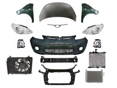 Hyundai i10 08-11 перед капот бампер pas крыло фото №1