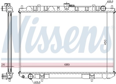 AUŠINTUVAS SISTEMA AUŠINIMO VARIKLIO ** FIRST NISSENS 68703A 