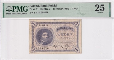1 Złoty Polska 1919 PMG 25 S. 47 H