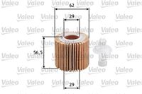 VALEO ФІЛЬТР МАСЛА ВКЛАДКА TOYOTA AURIS 12-/YARIS II 05-/III 10-
