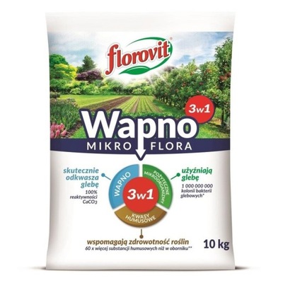 Wapno granulowane 3w1 Mikroflora 10kg + HUMUS