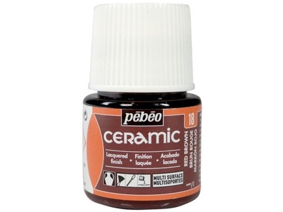 Pebeo CERAMIC farba do ceramiki 45ml 18 red brown