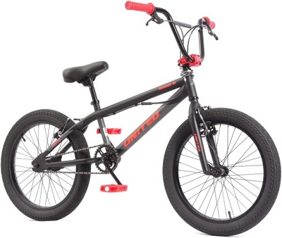 Rower BMX 20 United Roouse 01 czarno-czerwony