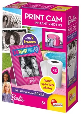 Barbie Print Cam 2 rolki do zdjęć - Lisciani