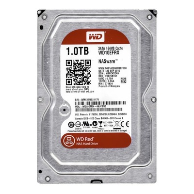 WD RED 1TB 5.4k 64MB SATA III 3.5'' WD10EFRX NASware 1.0