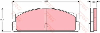 КОЛОДКИ ГАЛЬМІВНІ ЗАД TRW GDB107