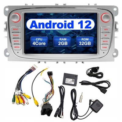 RADIO DE AUTOMÓVIL FORD MONDEO MK4 FOCUS MK2 MK3 GALAXY S-MAX 2-DIN  