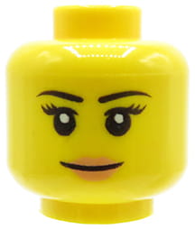 LEGO figura fej / fej - nő, mosoly