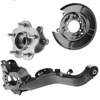 COJINETE CUBO + VARILLA PARTE TRASERA + PROTECCIÓN NISSAN QASHQAI +2 J10 X-TRAIL T31 T32  