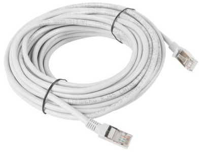 Patchcord kat.5e 10.0M FTP szary