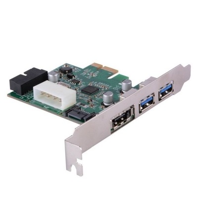 Kontroler PCI-E 1x - 2x USB3.0 + eSATAp + 19PIN