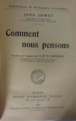 Comment nous pensons1925 r.