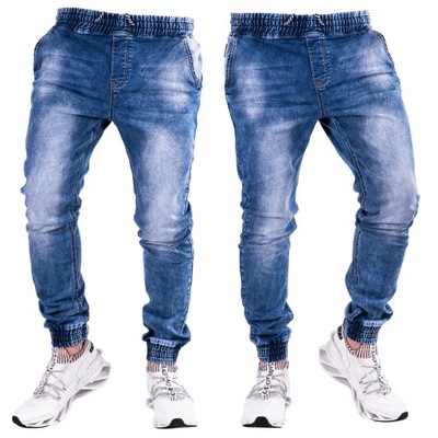 Spodnie joggery jeansowe męskie AURELE r.34