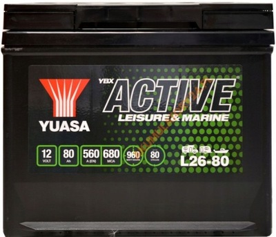 АККУМУЛЯТОР YUASA LEISURE L26-80 L+ КАМПЕР MARINE