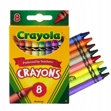 CRAYOLA CRAYONS kredki woskowe 8 kolorów