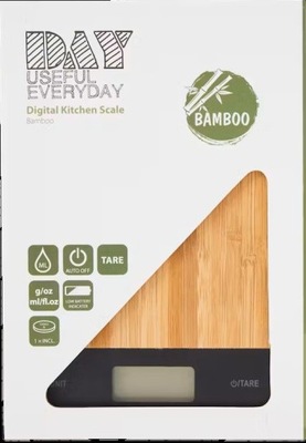 Waga kuchenna elektroniczna Bambusowa DAY
