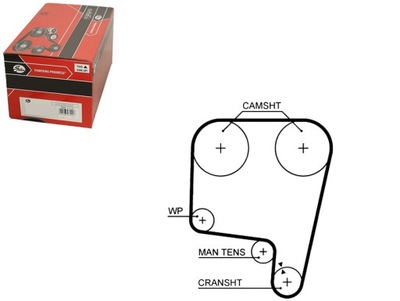 Ремень распределительного вала alfa romeo 155 164 gtv spider fiat фото №1