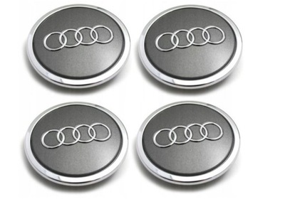 TAPA TAPA KAPSEL AUDI 69MM/56MM Q7 Q6 A6 A4 - 4 PIEZAS  