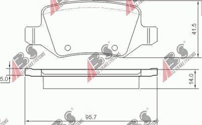 КОЛОДКИ ЗАД MERCEDES A-CLASS 1997-