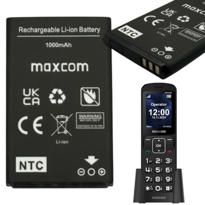 Oryginalna nowa bateria do Maxcom MM34D akumulator 1000mAh BL-5C