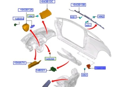 Датчик ударный ford fiesta 2008 - 2012 фото №1
