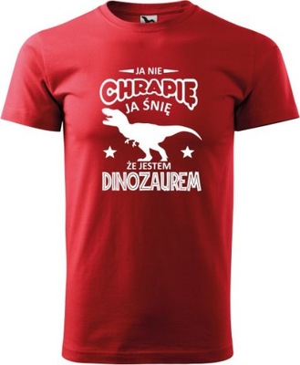 AlleOkazja Śmieszna Koszulka Prezent Ja nie Chrapię Dinozaur L