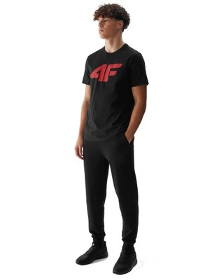 SPODNIE męskie dresowe 4F 4FWSS24TTROM603-20S czarne joggery dresy XL