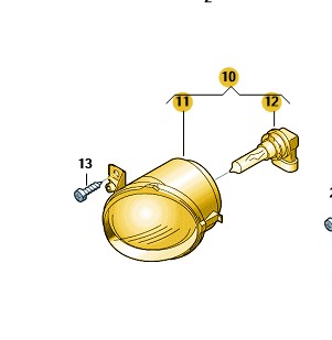 Новый оригинальный противотуманная фара 1z0941699e фото №1
