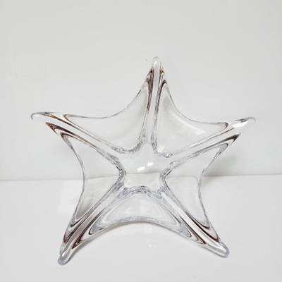 Szklana misa Daum Francja lata 50/60 vintage