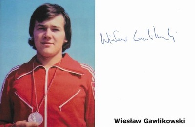 Autograf Wiesław Gawlikowski, strzelec sportowy