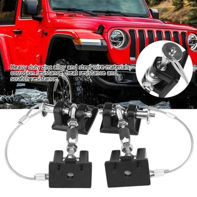 Гачки капот + кріплення jeep wrangler jl 2018+ фото №1