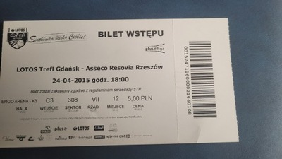 Bilet Lotos Trefl Gdańsk - Asseco Resovia Rzeszów