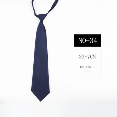 Jk Striped Polyester Lazy Tie Solid Color Bowtie f