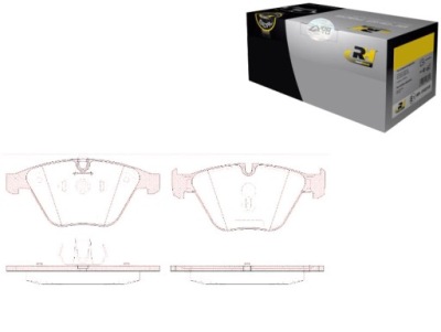 Гальмівні колодки гальмівні bmw 5 e60 e61 6 e63 20.3mm wva233 фото №1