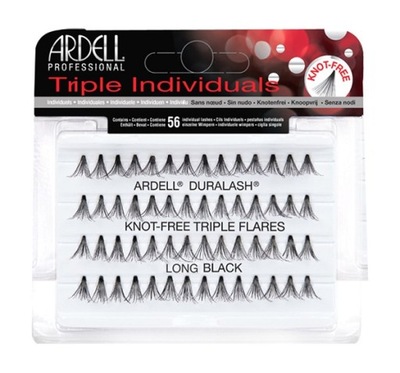 ARDELL Triple Individuals zestaw kępek rzęs x56 Long Black