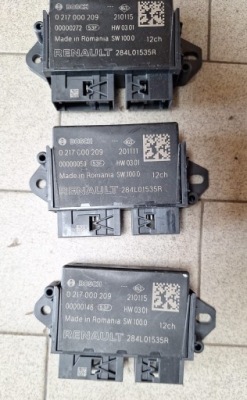 Модуль блок управления pdc renault kangoo iii iv 284l01535r 0217000209 фото №1