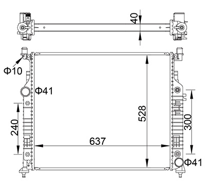 622 279 622 279 РАДІАТОР DB GL-CLASS W164 06-