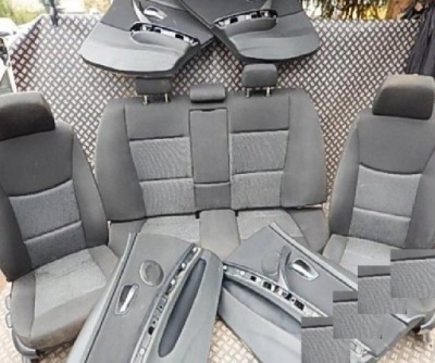 Bmw 3 e90 комплект сидінь заднє сидіння оббивка двері фото №1