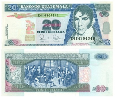 GWATEMALA 20 QUETZALES 2006 P-112a UNC