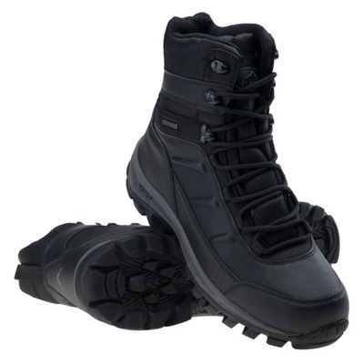 Męskie Buty Zimowe Elbrus Spike Mid Wp Black/dark