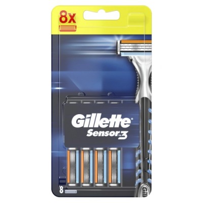 Wkłady nożyki do maszynki Gillette Sensor3 8 sztuk