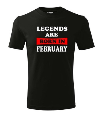 Koszulka T-shirt Legends February dziecięca