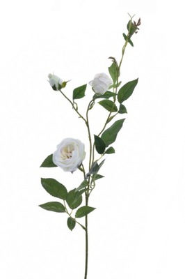 BUKIET Róż róża gałązka kwiat sztuczny 65 cm ecru 6sztuk
