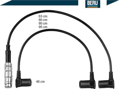 Beru провода зажигания audi a6 4a c4 2.6 quattro фото №1