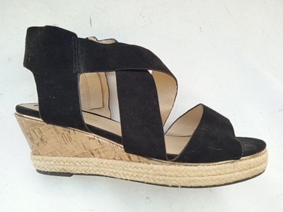 35 RIVER ISLAND SANDAŁY NA KOTURNIE ESPADRYLE DAMSKIE