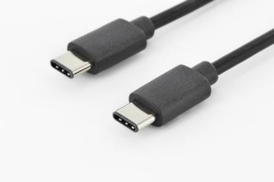 Kabel połączeniowy USB 2.0 HighSpeed Typ USB C/USB C M/M czarny 1,8m