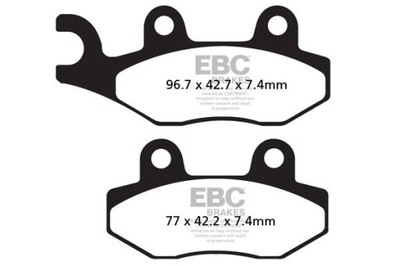 КОЛОДКИ ТОРМОЗНЫЕ EBC FA135TT (КОМПЛЕКТ. NA 1 ДИСКИ ТОРМОЗНЫЕ)