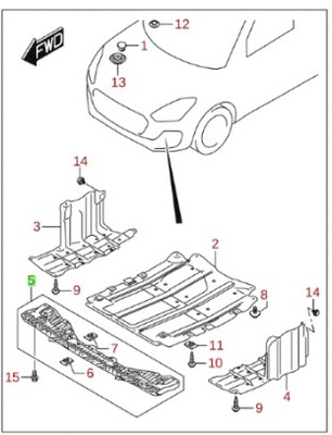 SUZUKI SWIFT OE ABSORBER GAUBTAS PO BUFERIS PRIEK. 