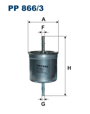 FILTRO COMBUSTIBLES FILTRON PP866/3 PP8663  